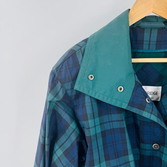 Vintage Cambridge Plaid Trench Coat Size 8 | Ralph Lauren Classic Vibes Preppy - Picture 5 of 13